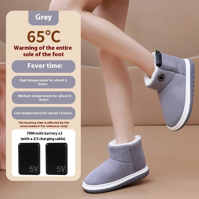 Electric Heating Cotton Shoes Charging Boots