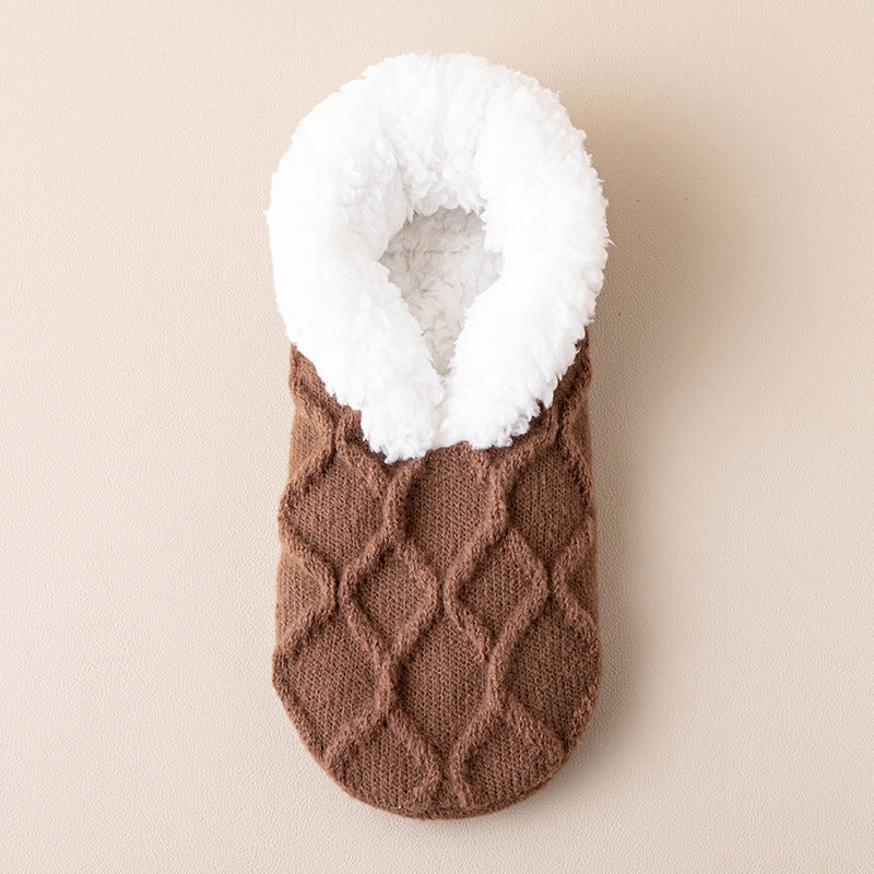 Winter Warm Short Cotton Slipper Socks Unisex