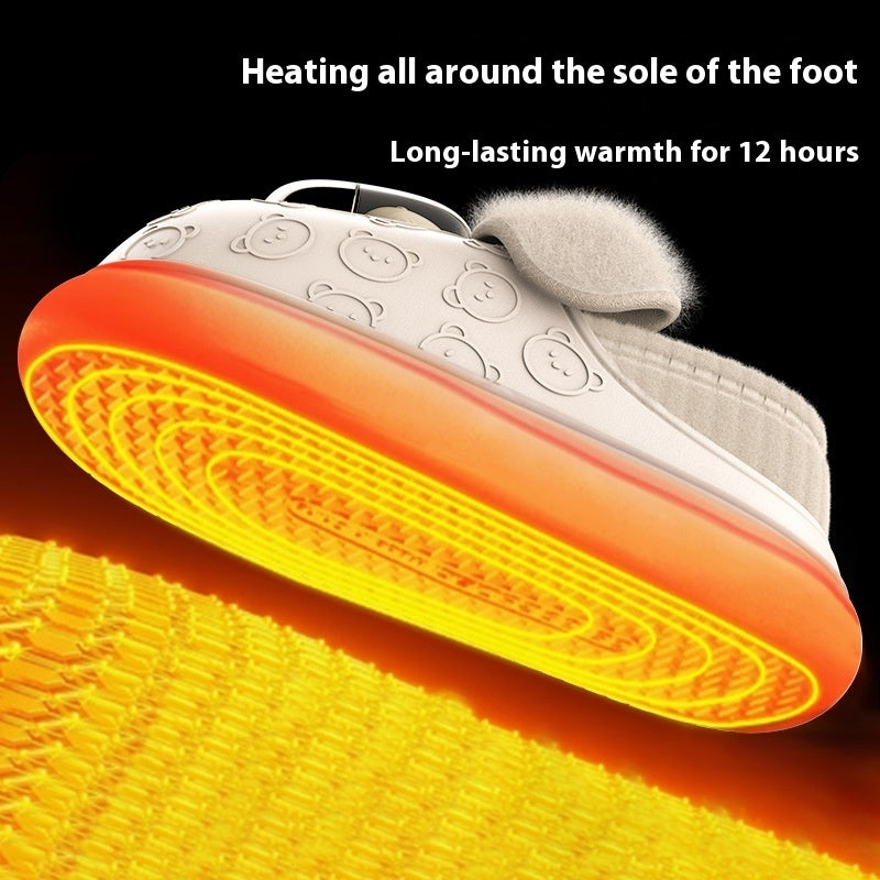 Electrothermal Couple Rechargeable Heating Shoes