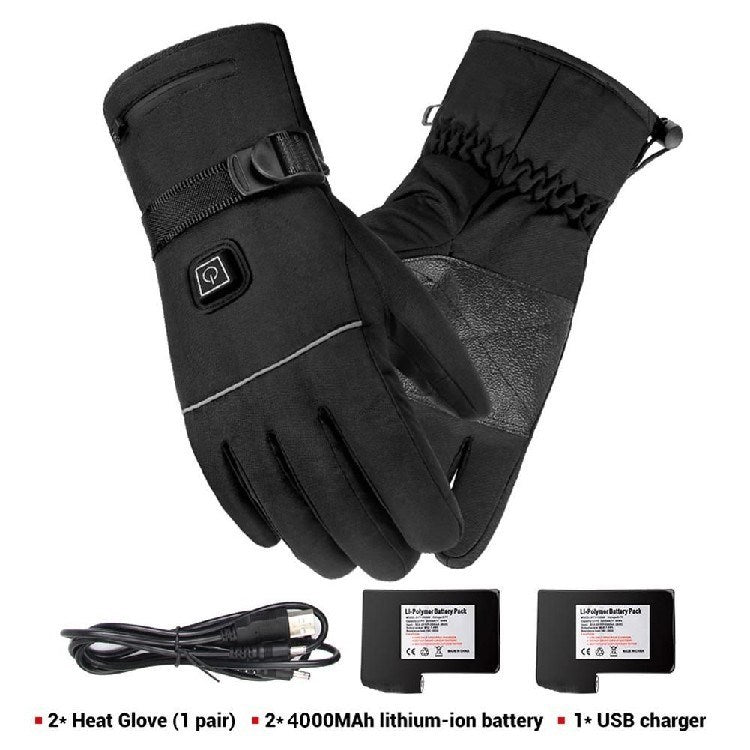 Winter Electric Heated Gloves Motorcycle Gloves