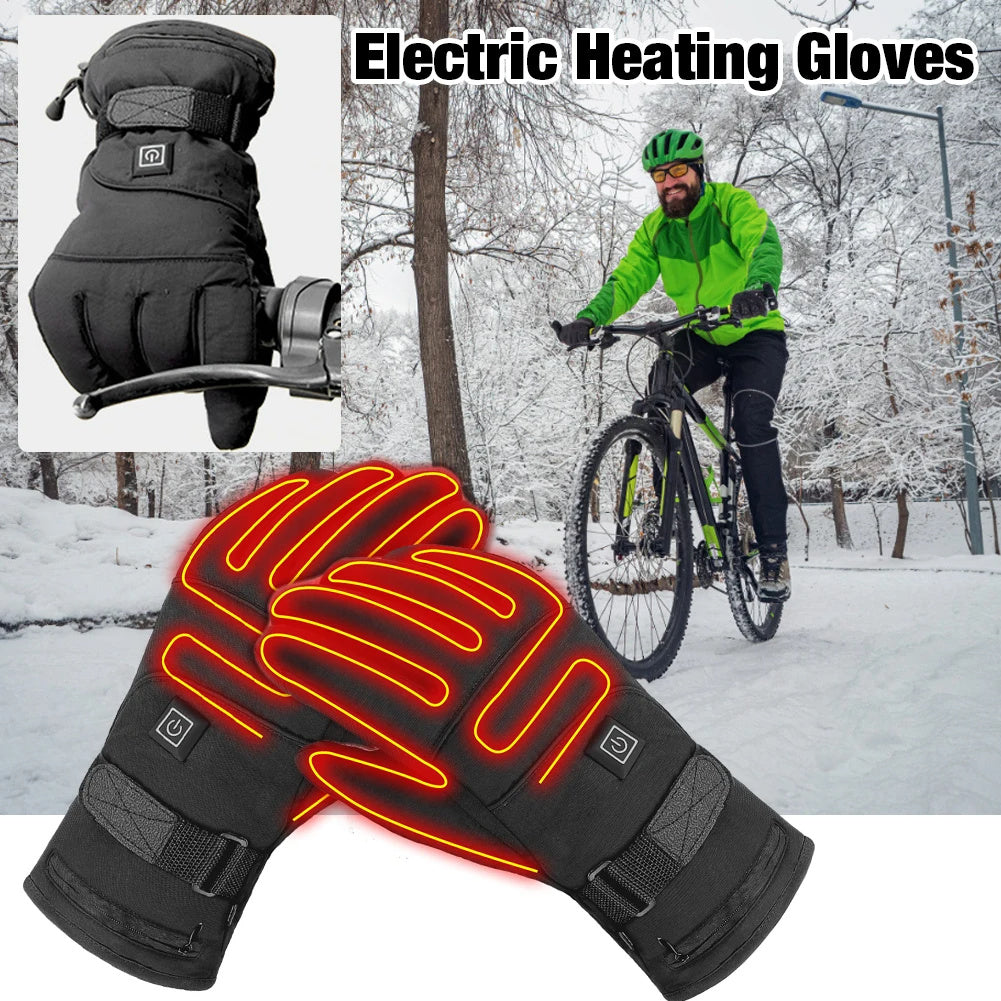 Winter Electric Heated Gloves Motorcycle Gloves