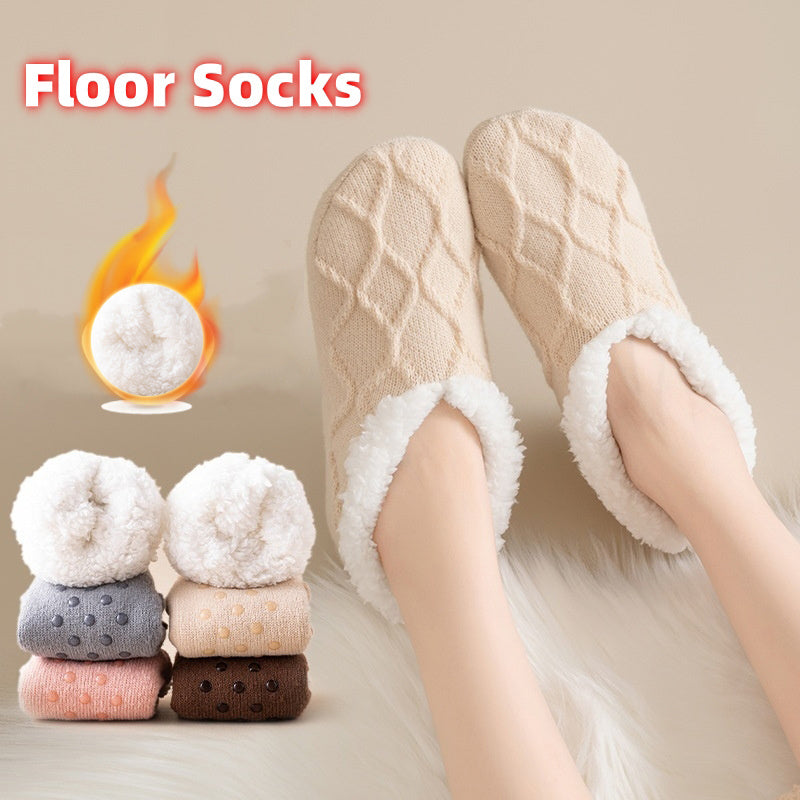 Winter Warm Short Cotton Slipper Socks Unisex
