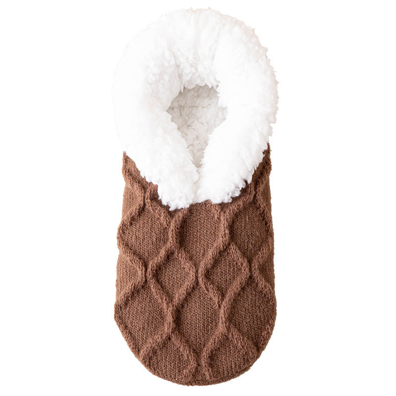 Winter Warm Short Cotton Slipper Socks Unisex
