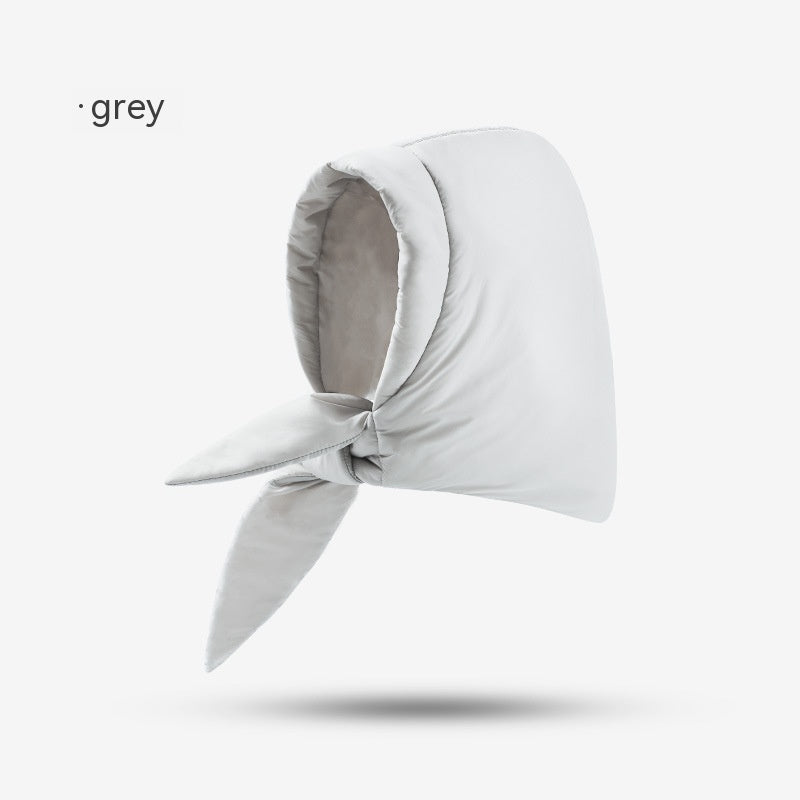 Down Plush Hat For Women Cycling Windproof